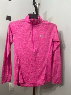 Under Armour Women's Hot Pink Quarter-Zip Active Pullover